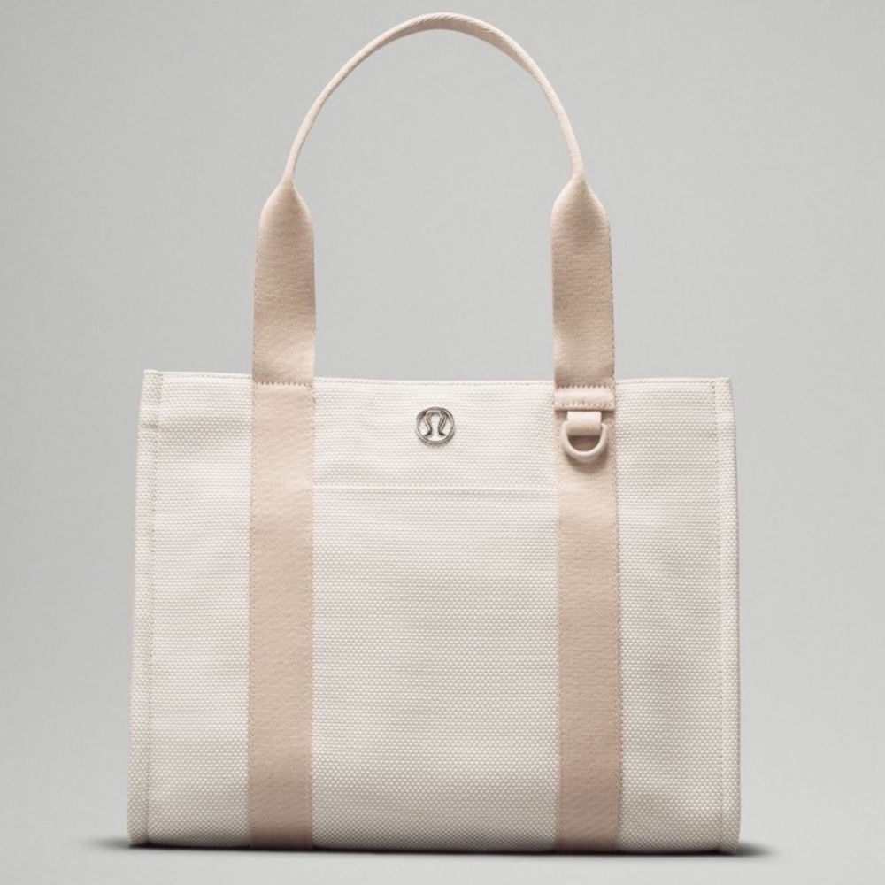 Lululemon two tone canvas tote bag 10L